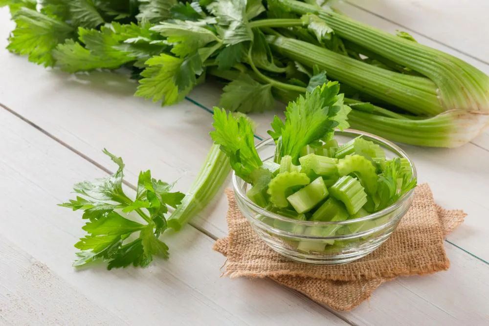 Celery is a good choice for a weight-loss vegetable.