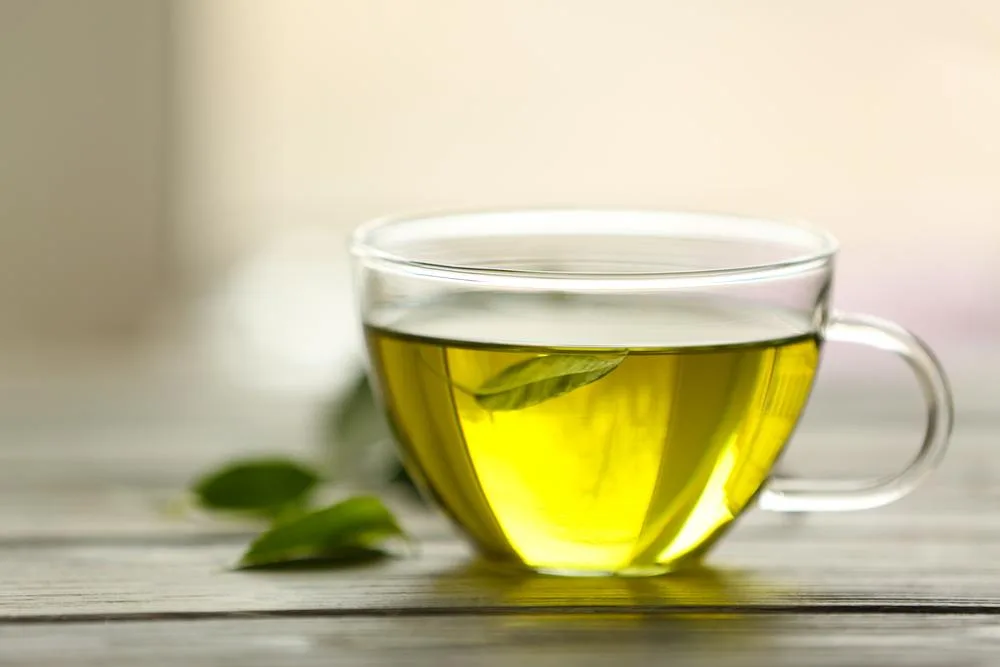 Green tea cup a perfect fat burning drink.