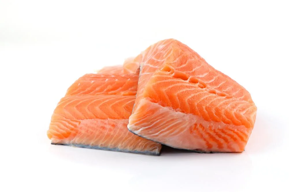 Omega-3 fatty acids found in salmon help burn fat by reducing levels of stress hormones