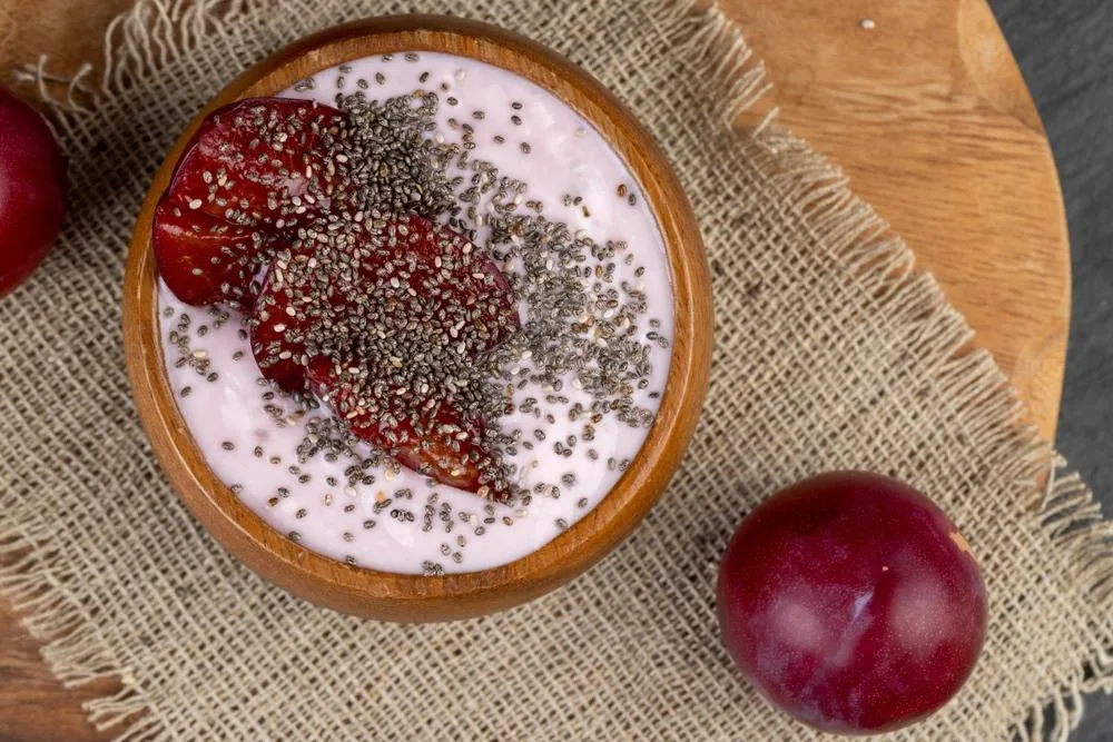 Chia seeds are a nutrient dense ‘superfood’ low in fat while high in protein and especially fiber.