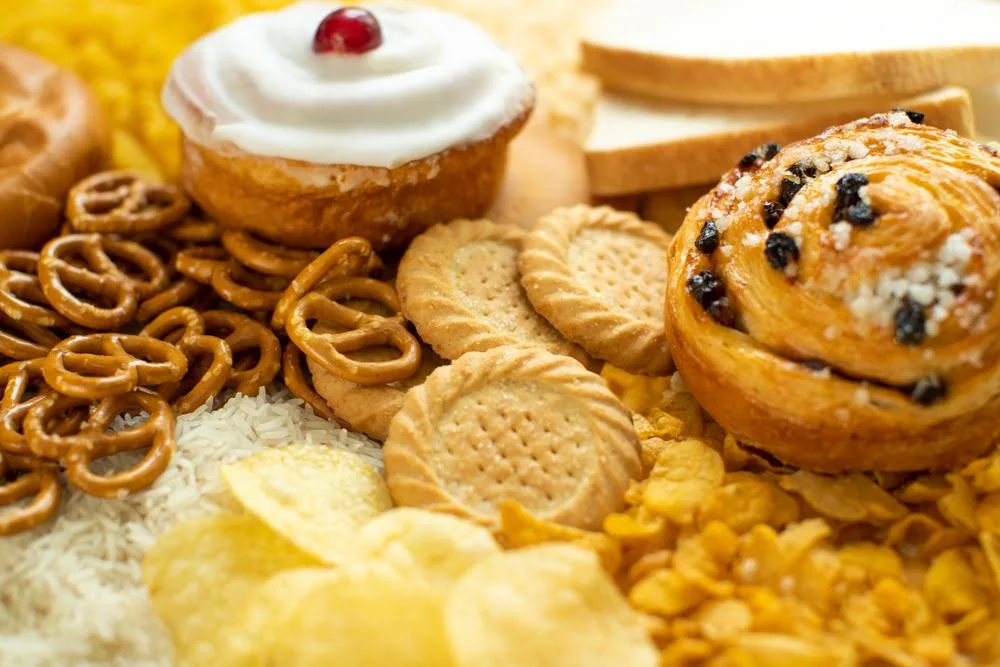 These processed refined foods contain a significant amount of sugar, saturated fats and salt