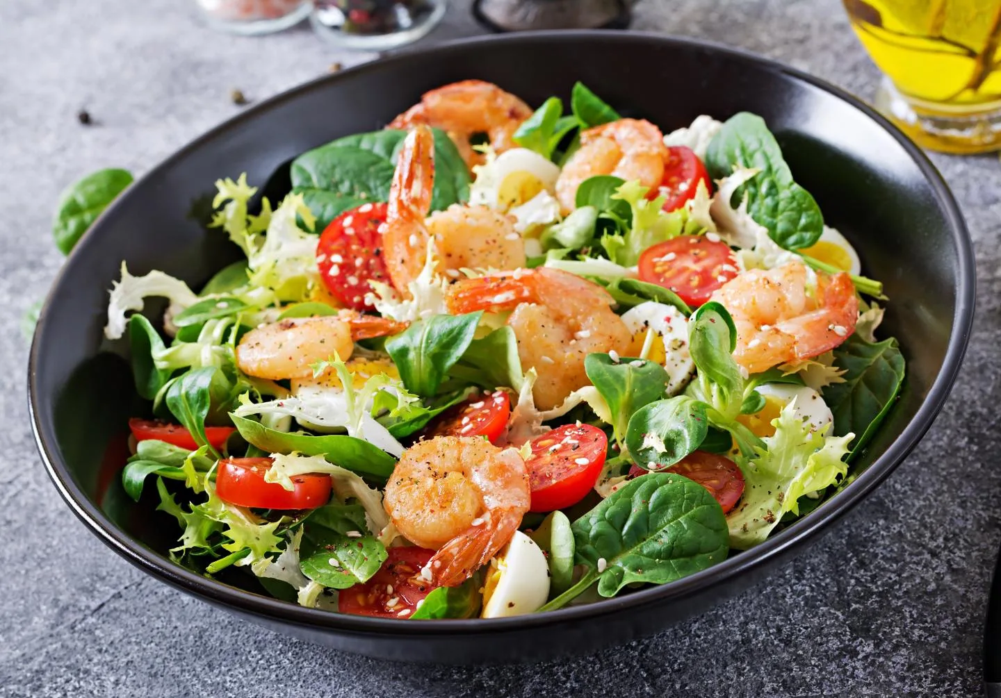 Shrimp Salad With Spinach and Warm Citrus Dressing light and refreshing meal that's packed with flavor and nutrition