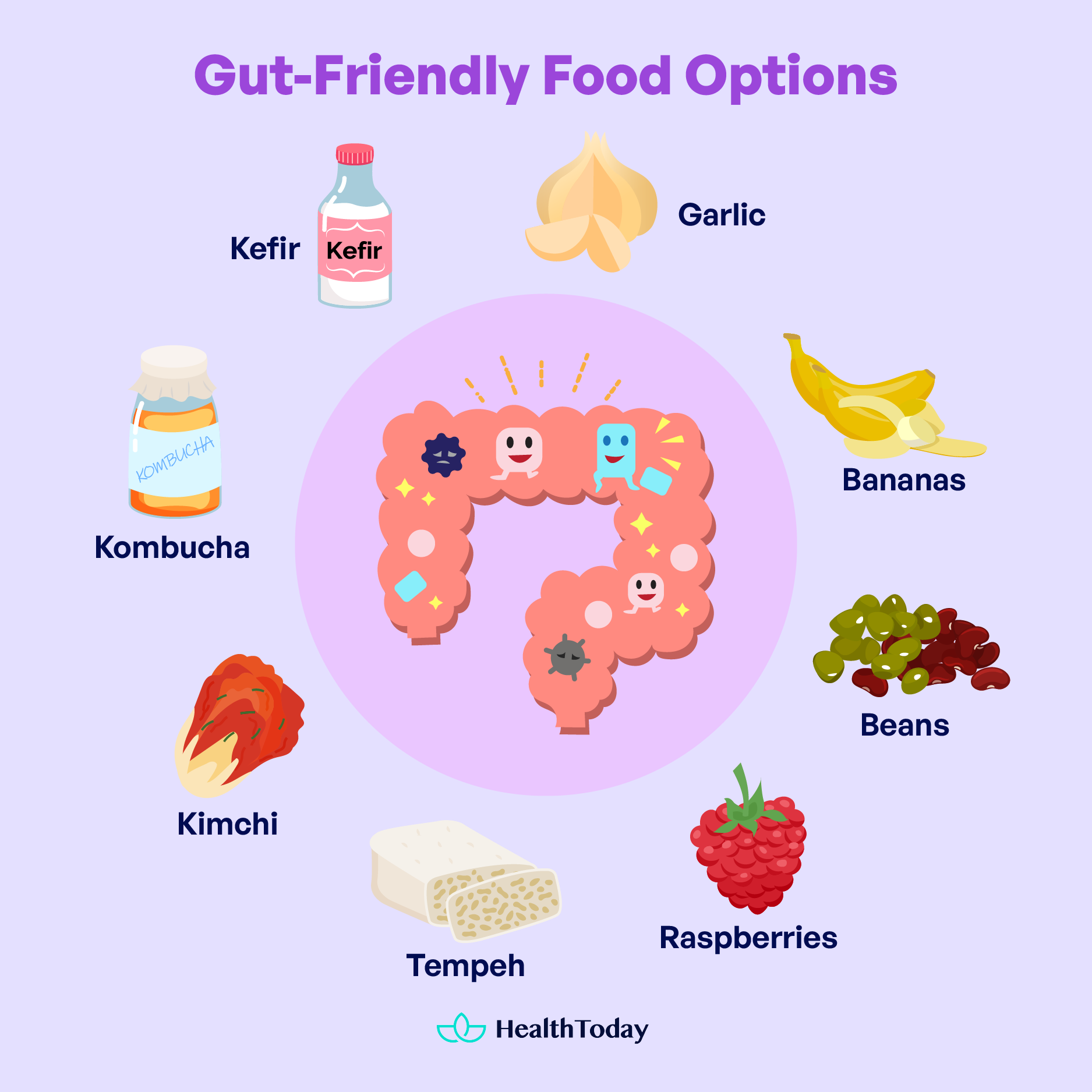 Gut friendly health foods